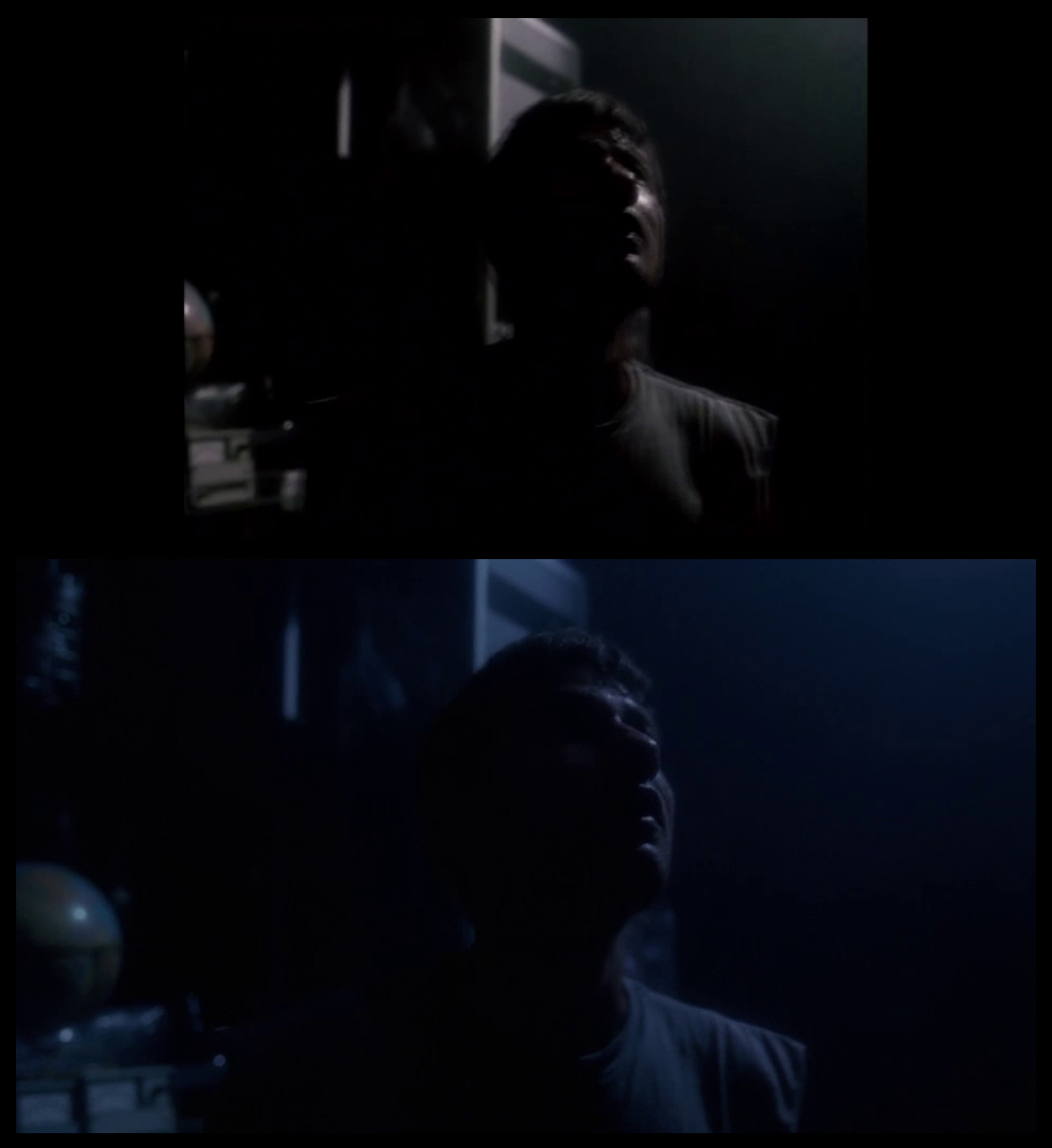 X-Files Blu-ray DVD Comparison 201 2X01 Little Green Men Screencap