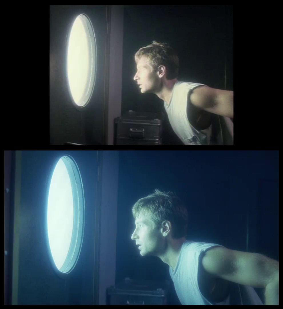 X-Files Blu-ray DVD Comparison 201 2X01 Little Green Men Screencap