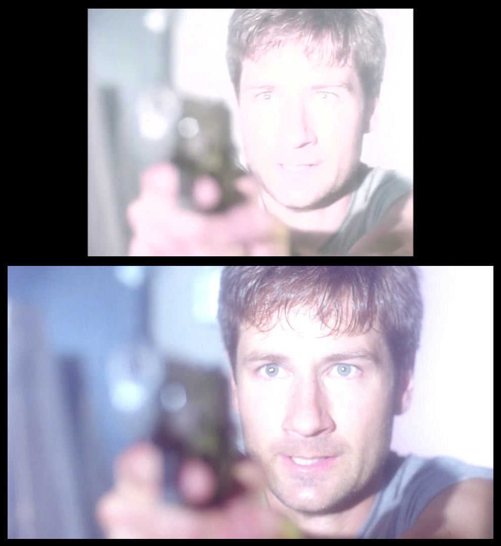 X-Files Blu-ray DVD Comparison 201 2X01 Little Green Men Screencap