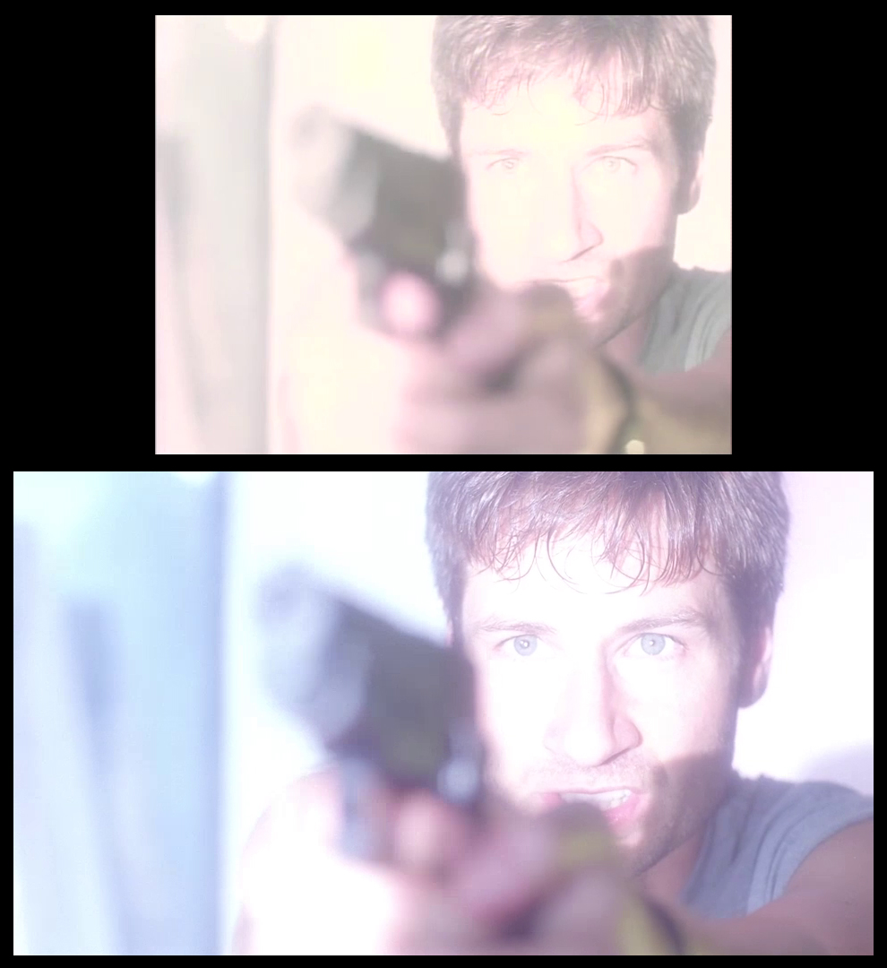 X-Files Blu-ray DVD Comparison 201 2X01 Little Green Men Screencap