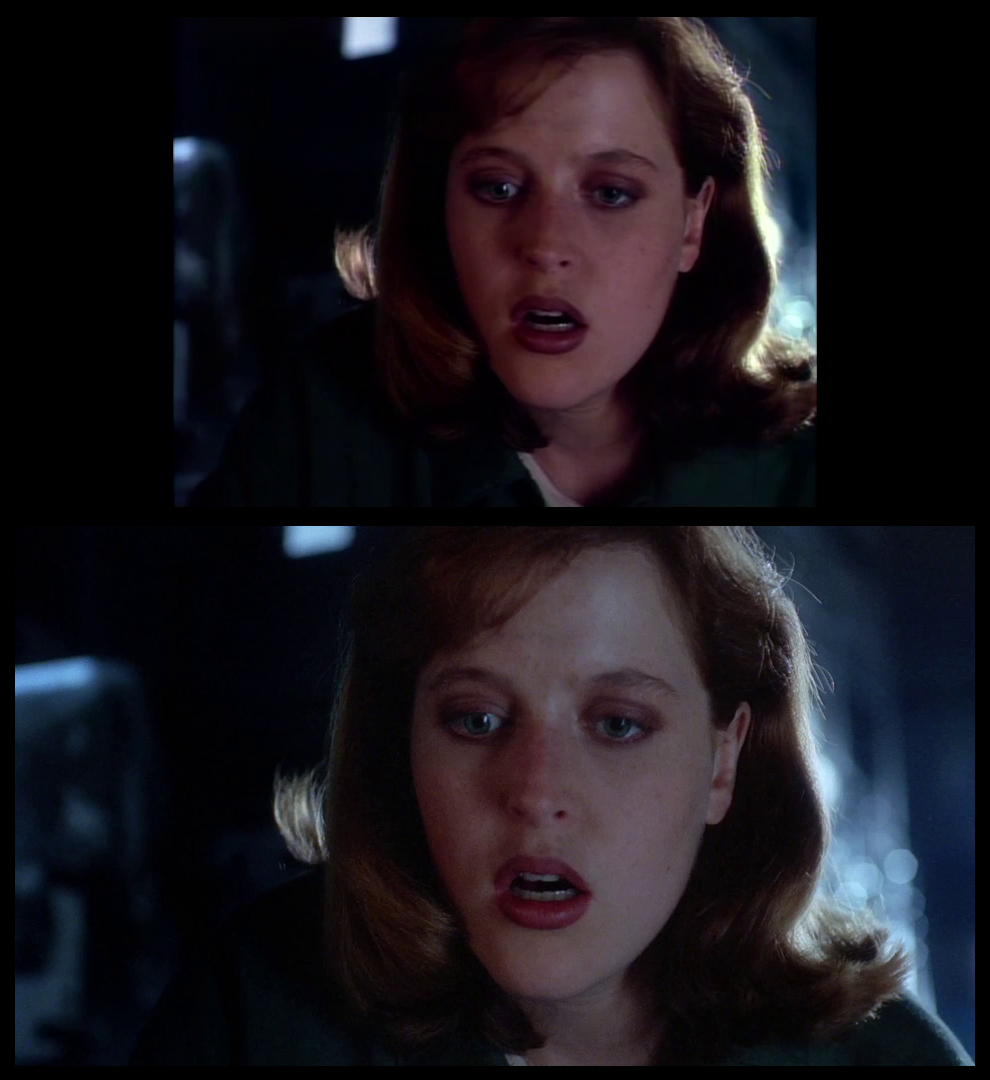 X-Files Blu-ray DVD Comparison 201 2X01 Little Green Men Screencap