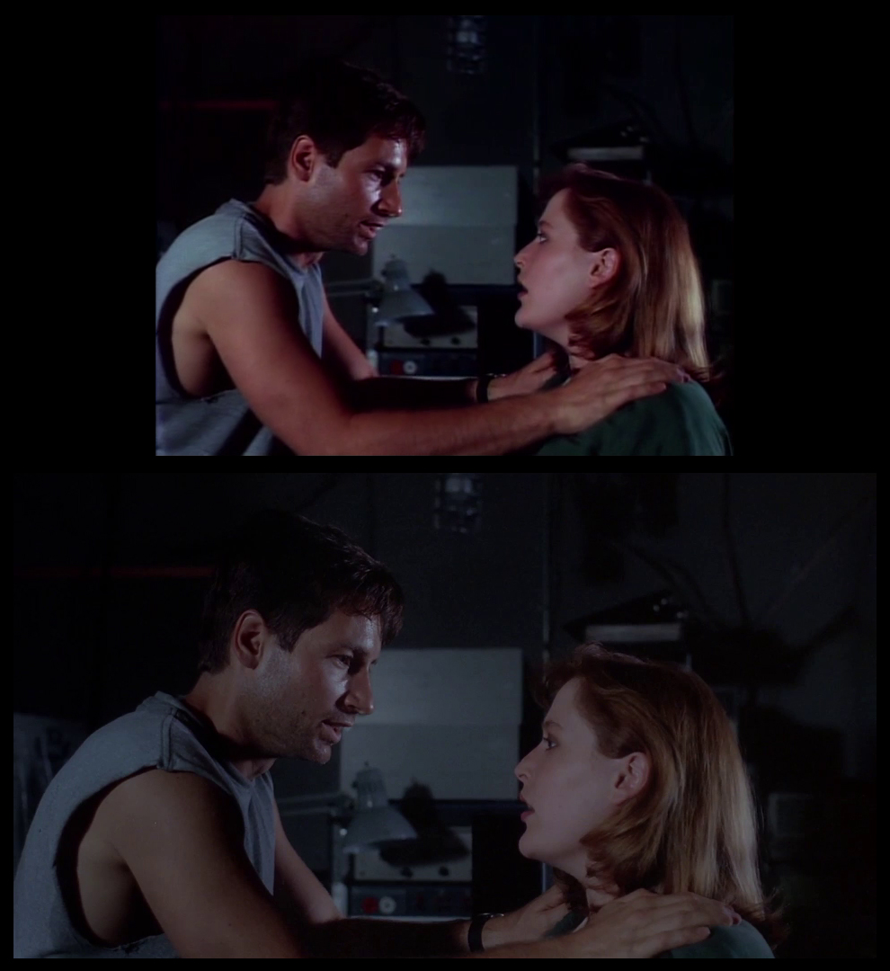 X-Files Blu-ray DVD Comparison 201 2X01 Little Green Men Screencap