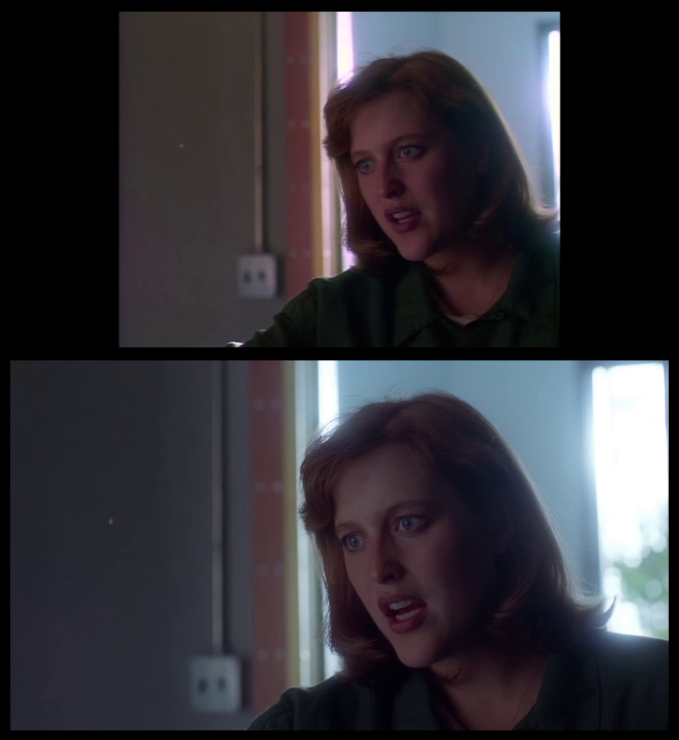 X-Files Blu-ray DVD Comparison 201 2X01 Little Green Men Screencap