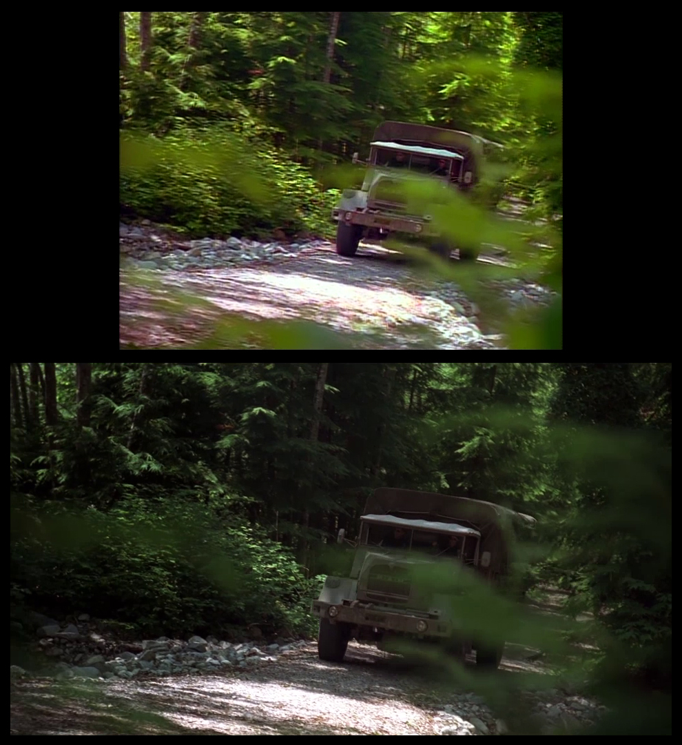 X-Files Blu-ray DVD Comparison 201 2X01 Little Green Men Screencap