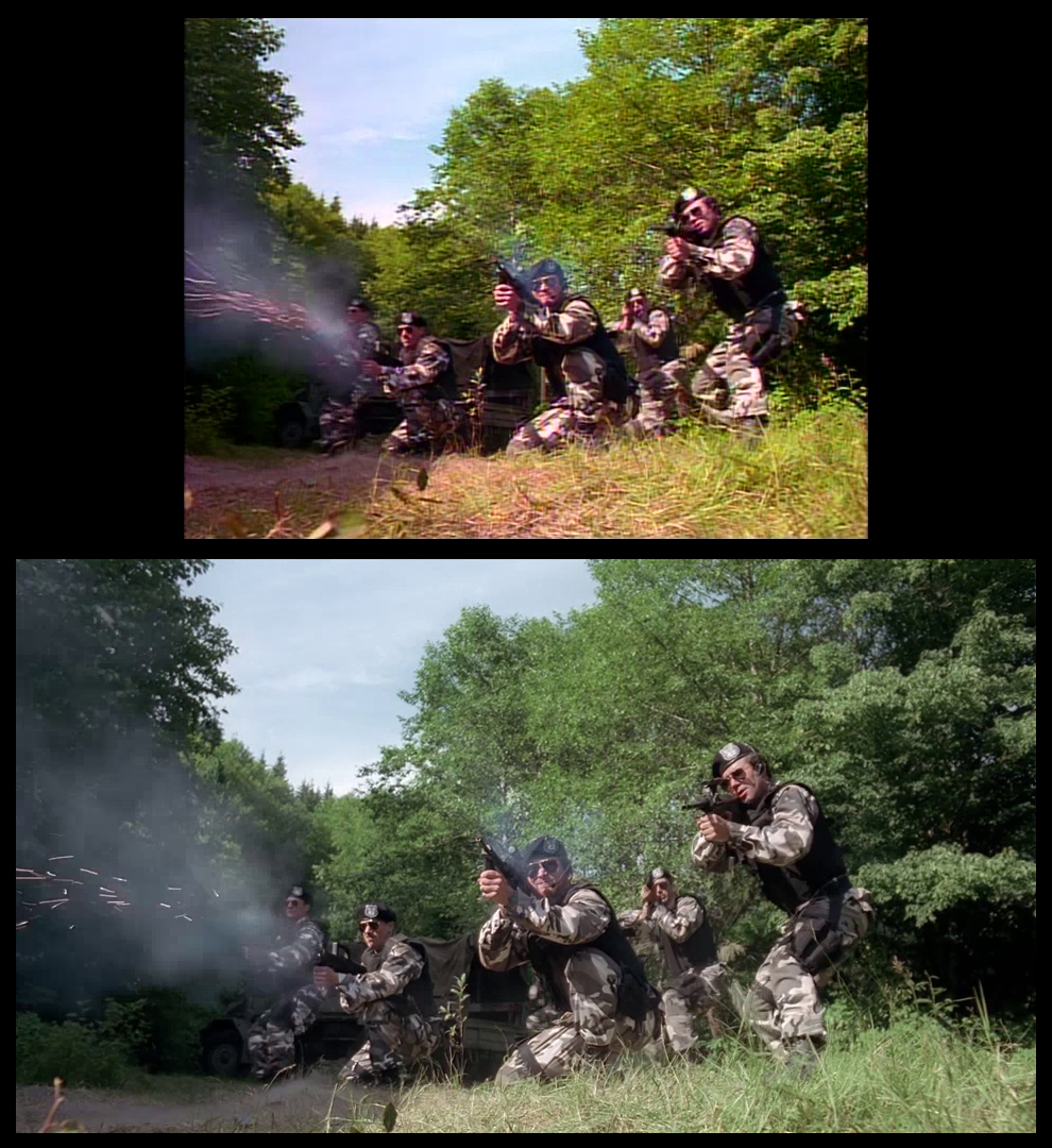 X-Files Blu-ray DVD Comparison 201 2X01 Little Green Men Screencap
