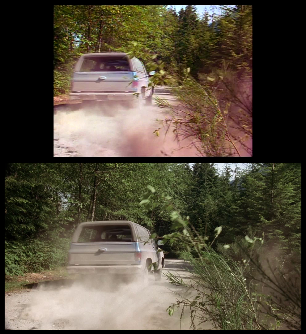 X-Files Blu-ray DVD Comparison 201 2X01 Little Green Men Screencap
