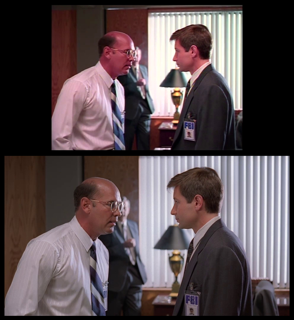 X-Files Blu-ray DVD Comparison 201 2X01 Little Green Men Screencap