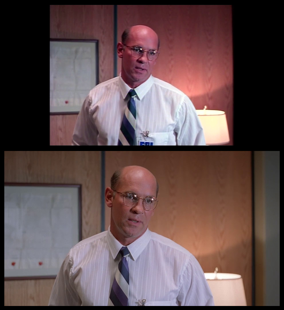 X-Files Blu-ray DVD Comparison 201 2X01 Little Green Men Screencap