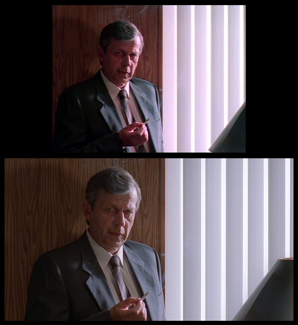 X-Files Blu-ray DVD Comparison 201 2X01 Little Green Men Screencap