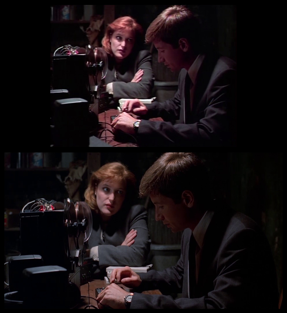 X-Files Blu-ray DVD Comparison 201 2X01 Little Green Men Screencap