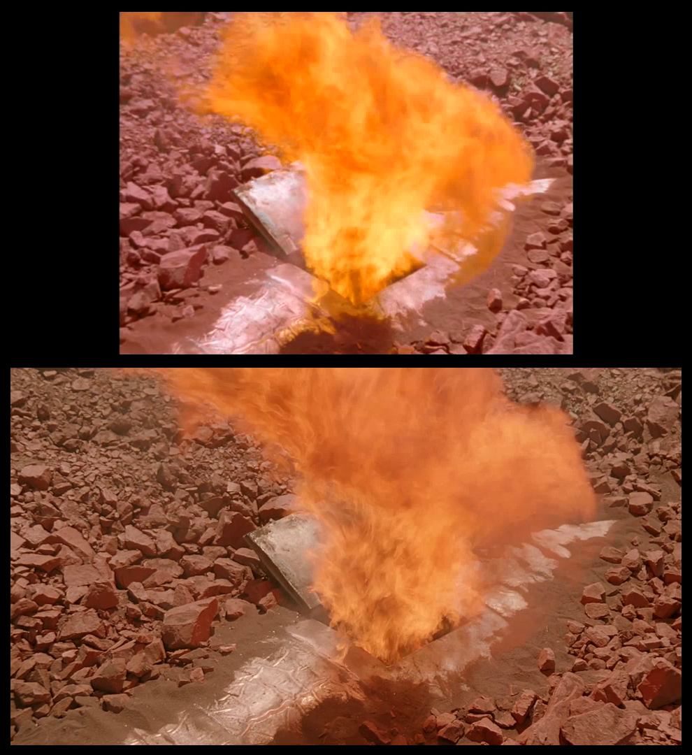 X-Files Blu-ray DVD Comparison 301 3X01 The Blessing Way Screencap