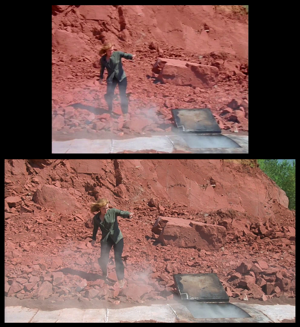 X-Files Blu-ray DVD Comparison 301 3X01 The Blessing Way Screencap