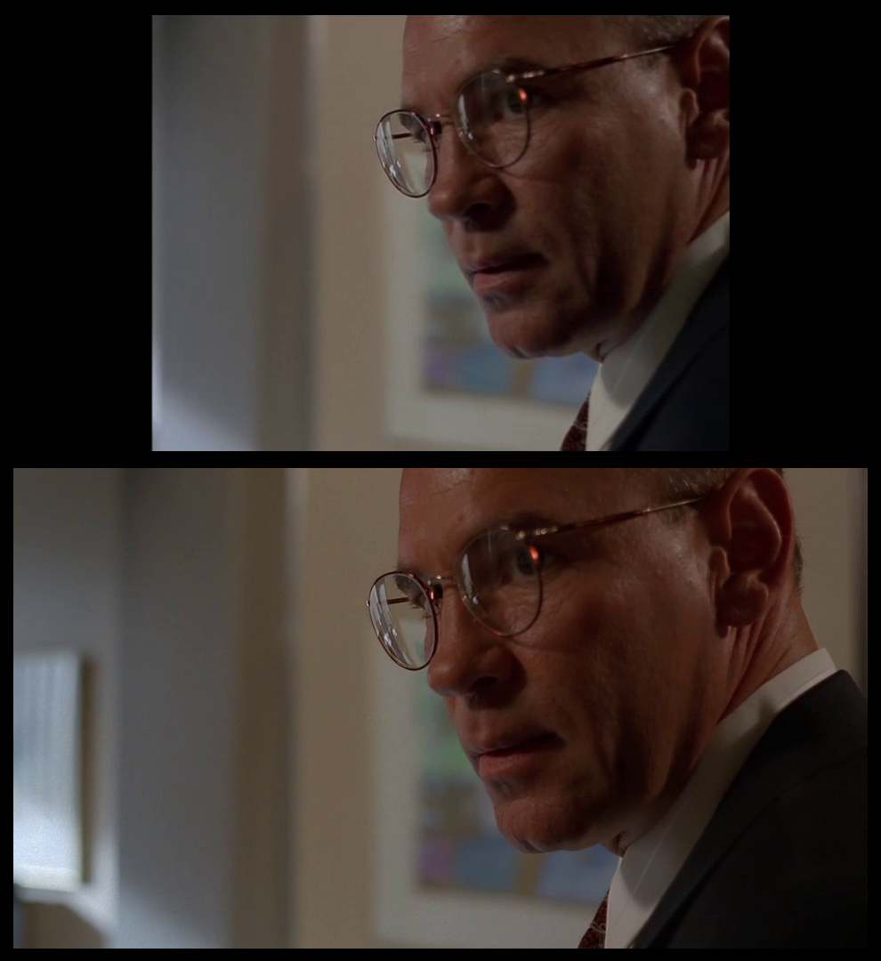 X-Files Blu-ray DVD Comparison 301 3X01 The Blessing Way Screencap
