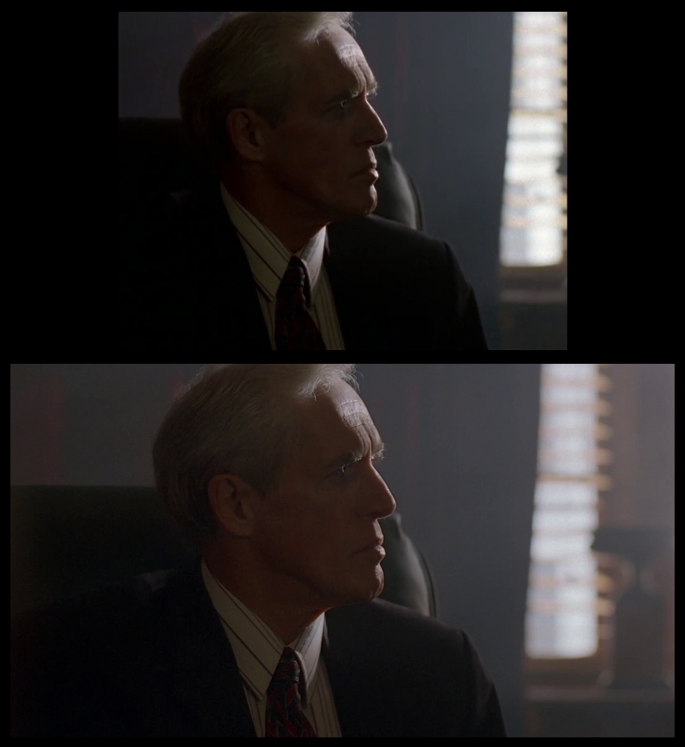 X-Files Blu-ray DVD Comparison 301 3X01 The Blessing Way Screencap