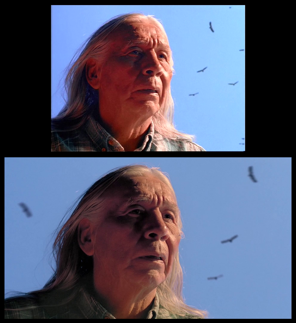 X-Files Blu-ray DVD Comparison 301 3X01 The Blessing Way Screencap