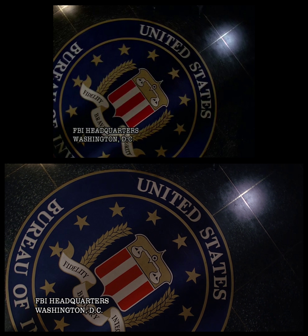 X-Files Blu-ray DVD Comparison 301 3X01 The Blessing Way Screencap