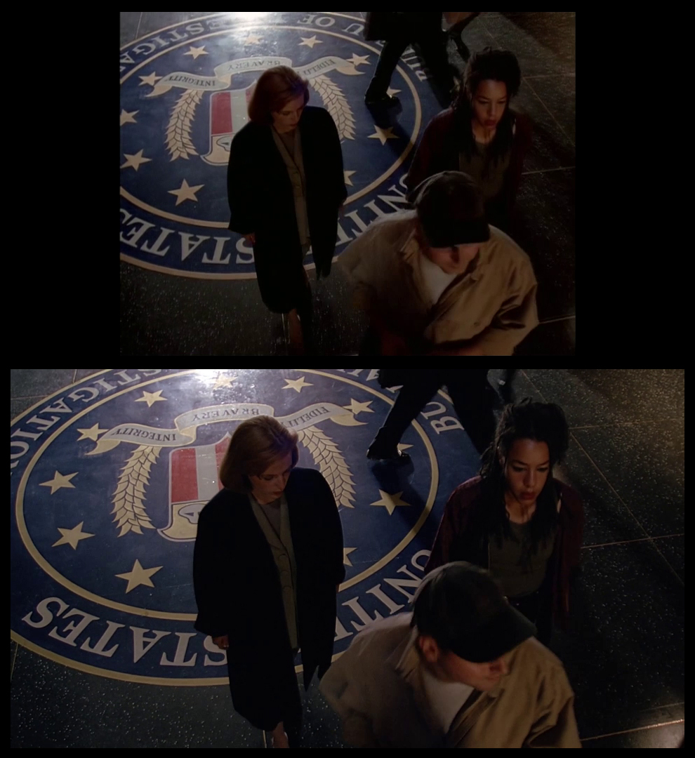 X-Files Blu-ray DVD Comparison 301 3X01 The Blessing Way Screencap
