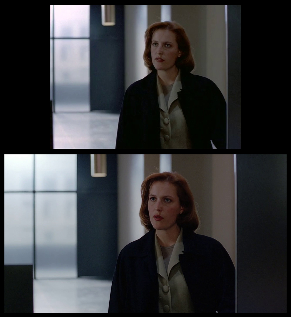 X-Files Blu-ray DVD Comparison 301 3X01 The Blessing Way Screencap