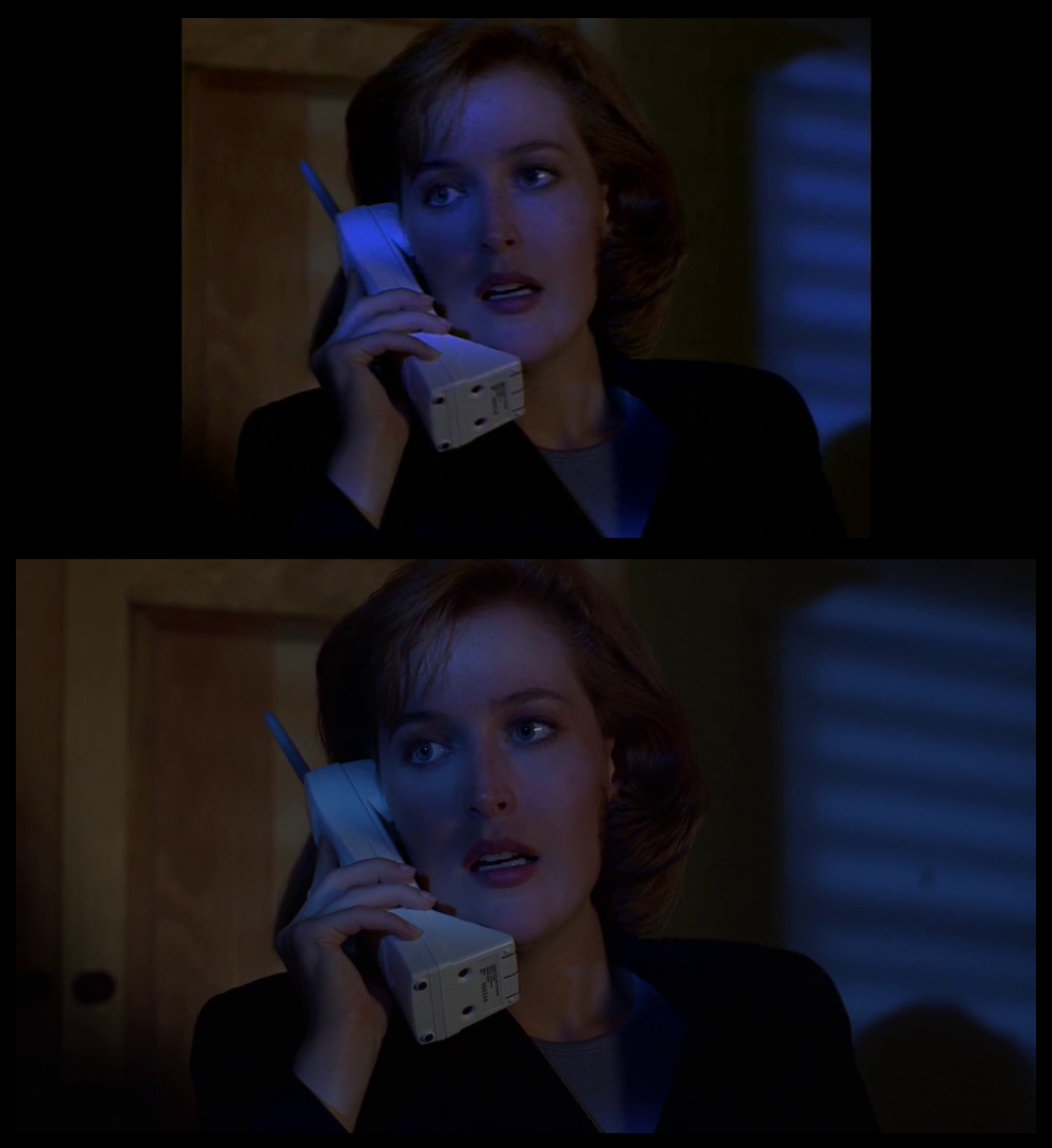 X-Files Blu-ray DVD Comparison 301 3X01 The Blessing Way Screencap