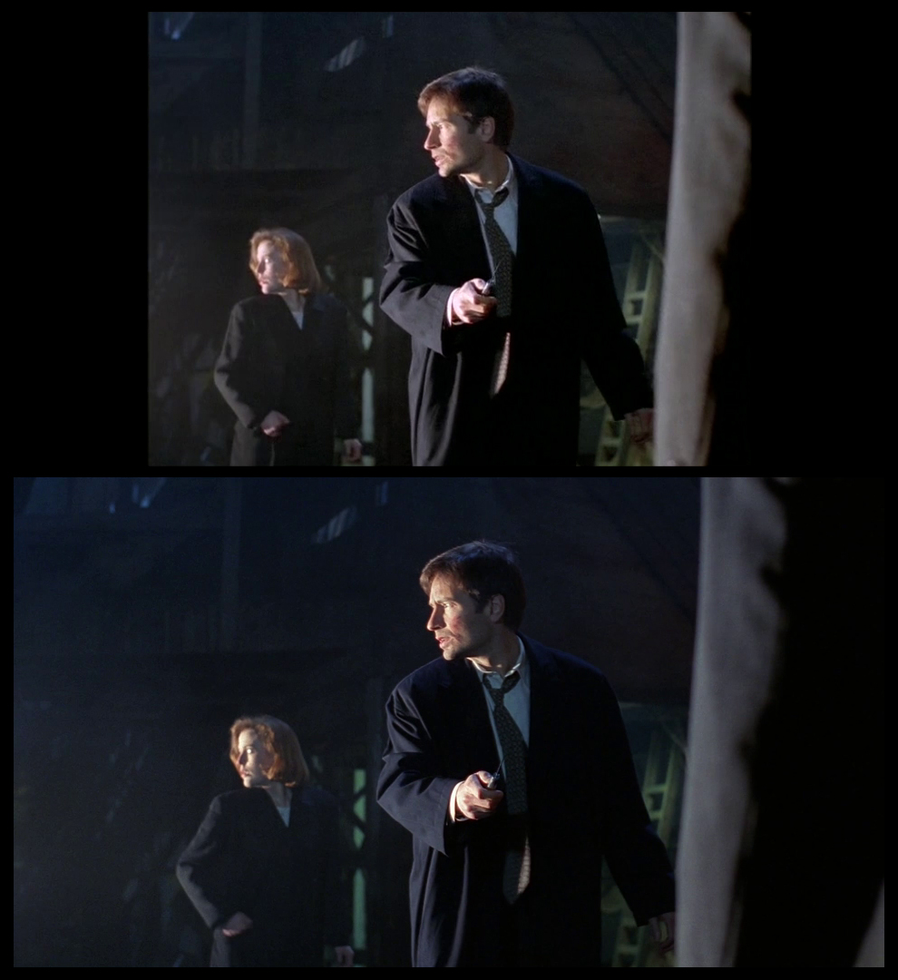 X-Files Blu-ray DVD Comparison 401 4X01 Herrenvolk Screencap