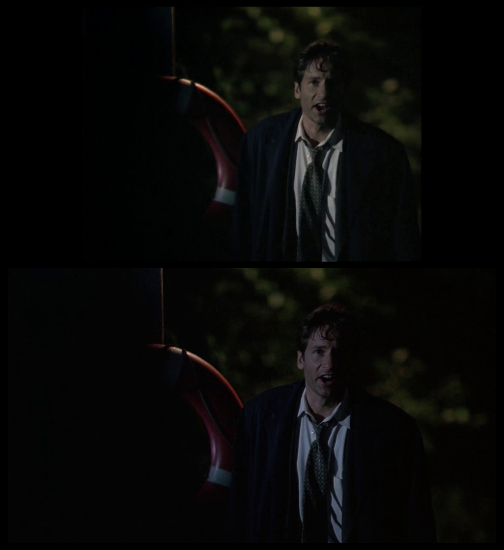 X-Files Blu-ray DVD Comparison 401 4X01 Herrenvolk Screencap