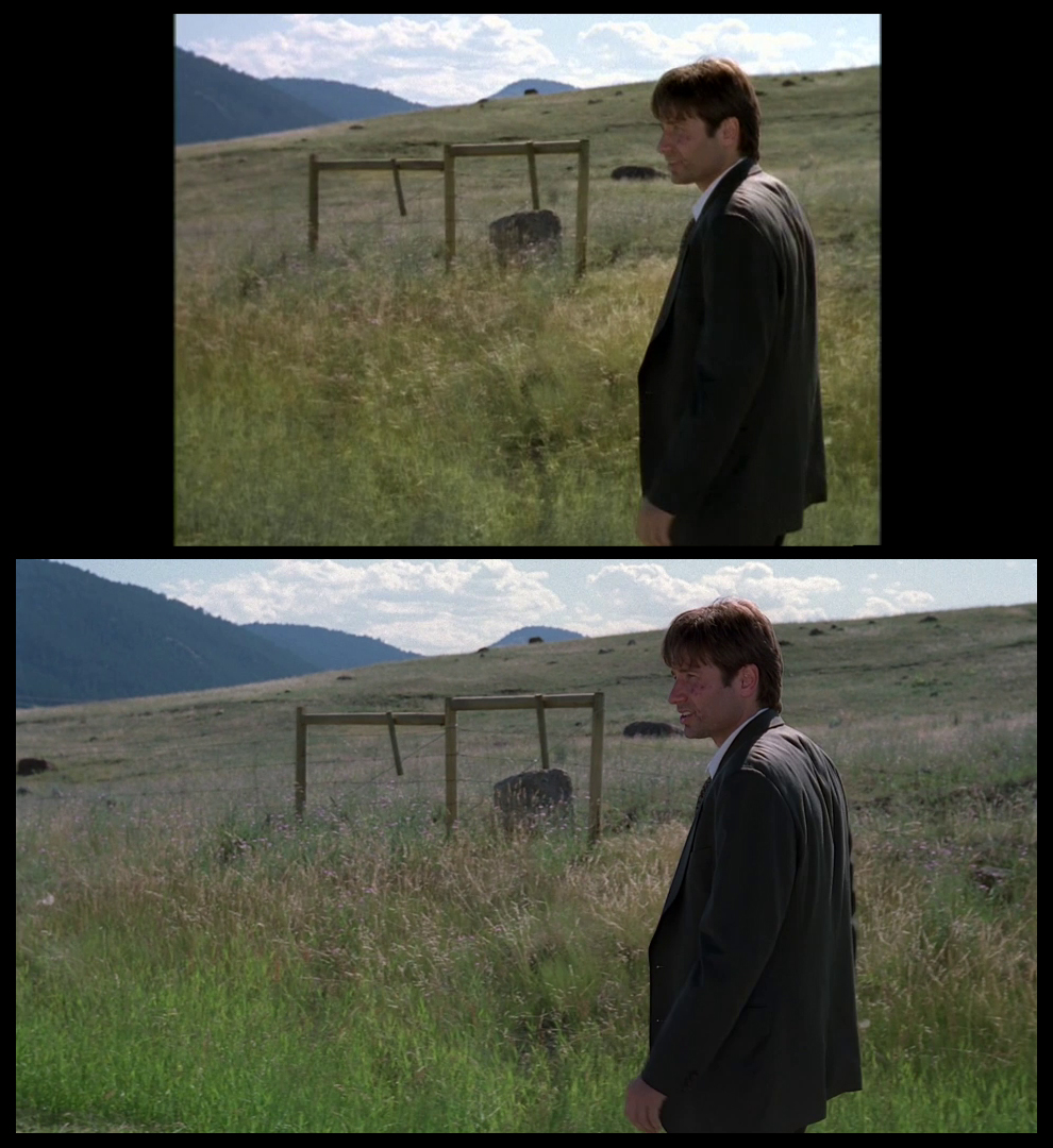 X-Files Blu-ray DVD Comparison 401 4X01 Herrenvolk Screencap