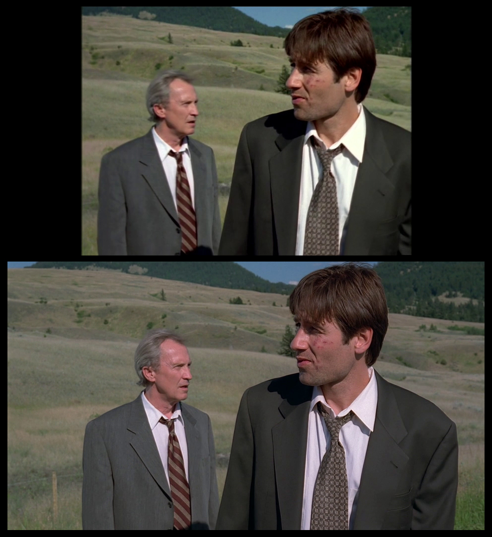 X-Files Blu-ray DVD Comparison 401 4X01 Herrenvolk Screencap