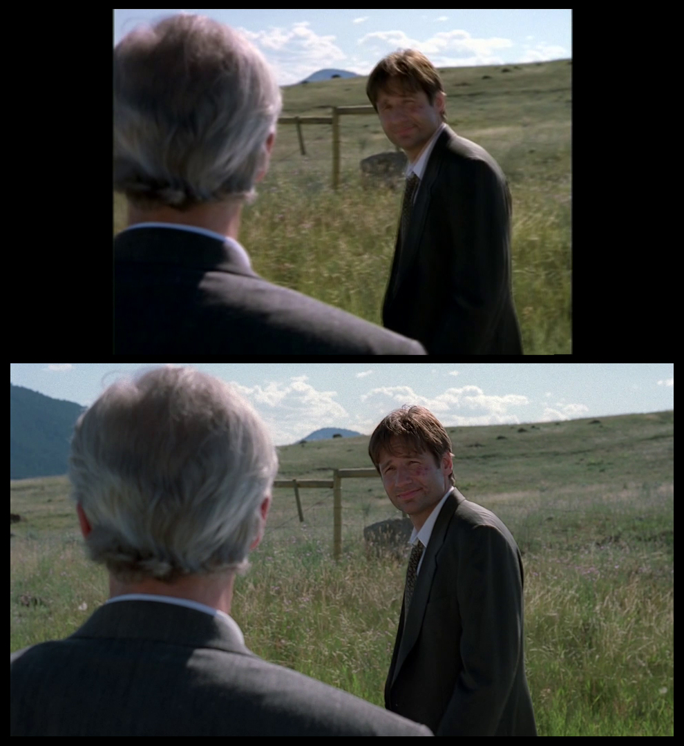 X-Files Blu-ray DVD Comparison 401 4X01 Herrenvolk Screencap