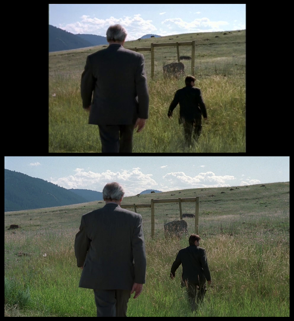 X-Files Blu-ray DVD Comparison 401 4X01 Herrenvolk Screencap