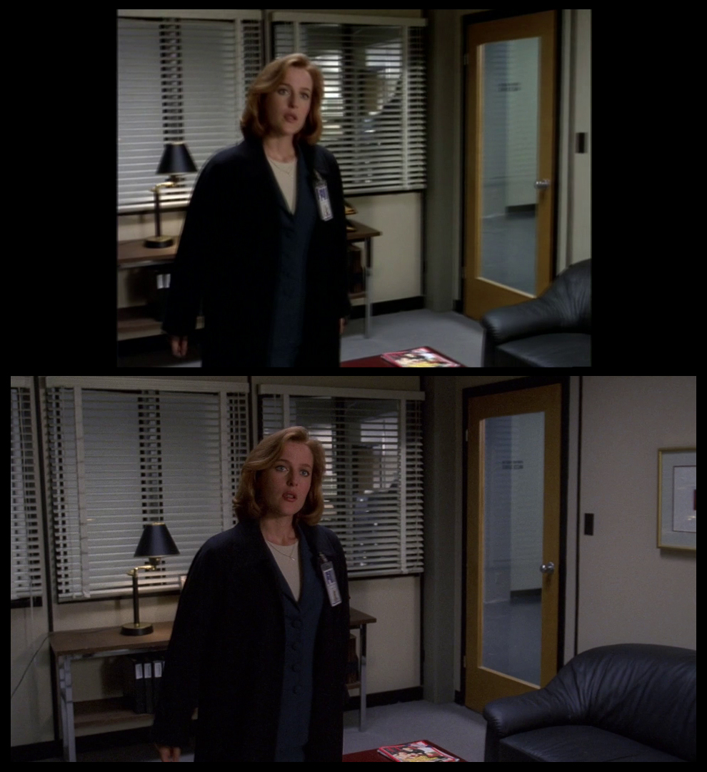 X-Files Blu-ray DVD Comparison 401 4X01 Herrenvolk Screencap