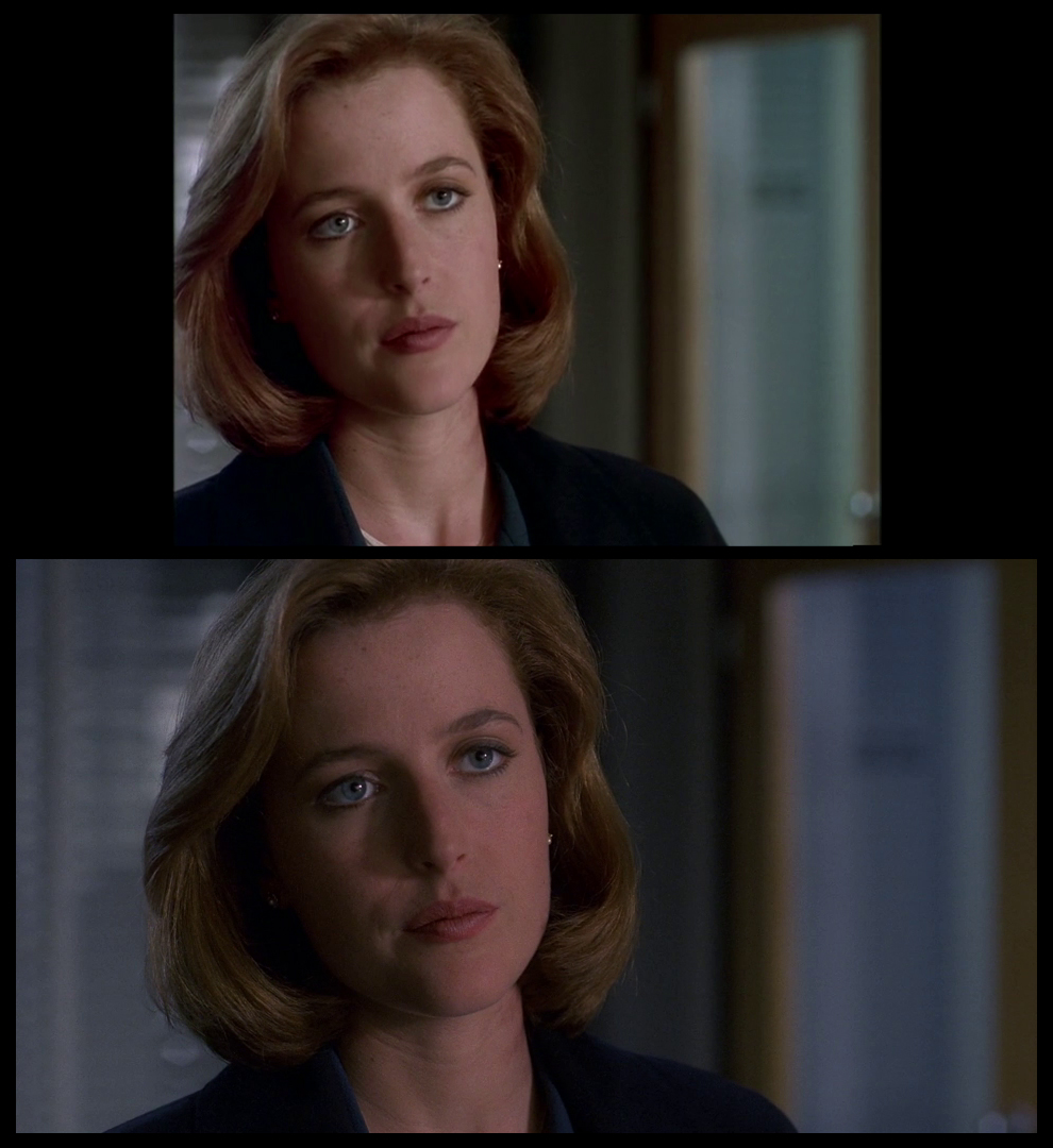 X-Files Blu-ray DVD Comparison 401 4X01 Herrenvolk Screencap