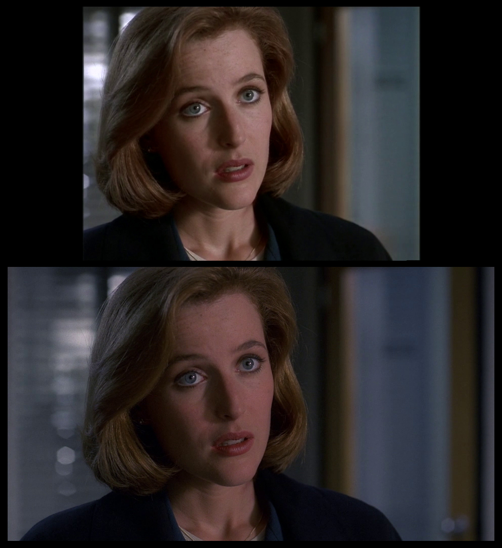 X-Files Blu-ray DVD Comparison 401 4X01 Herrenvolk Screencap