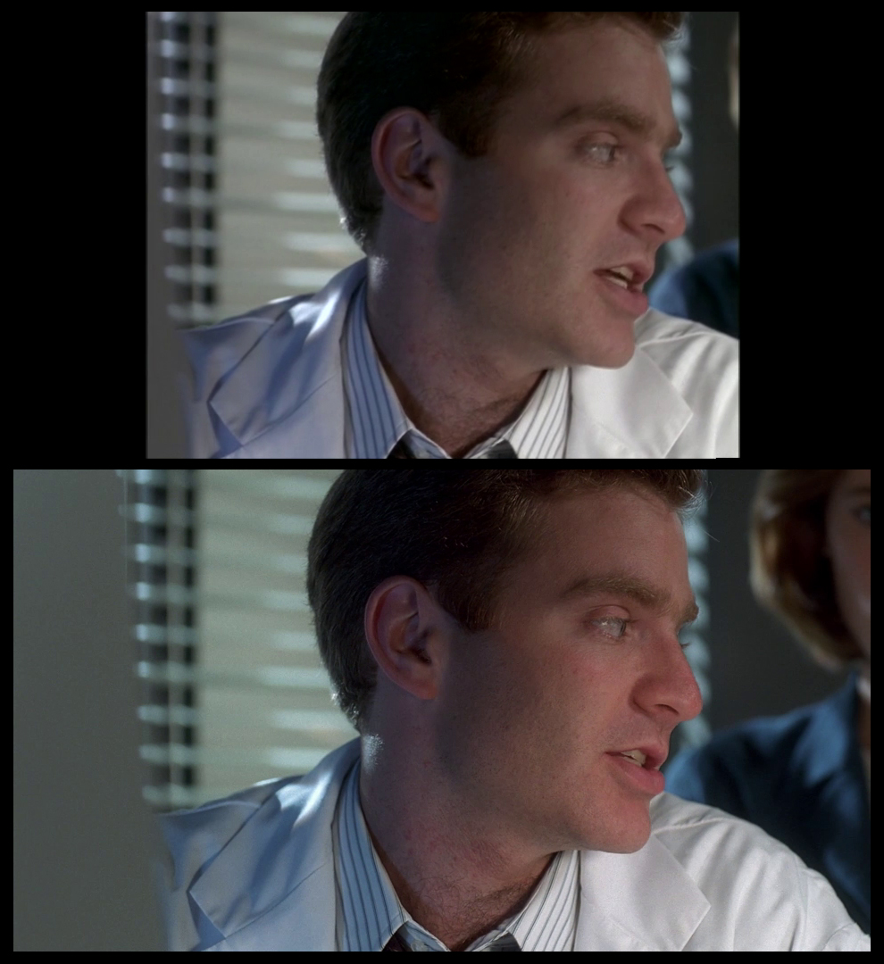 X-Files Blu-ray DVD Comparison 401 4X01 Herrenvolk Screencap