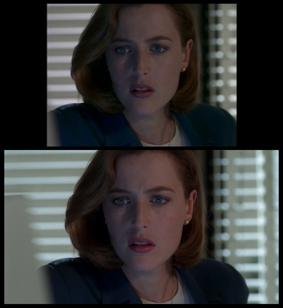 X-Files Blu-ray DVD Comparison 401 4X01 Herrenvolk Screencap
