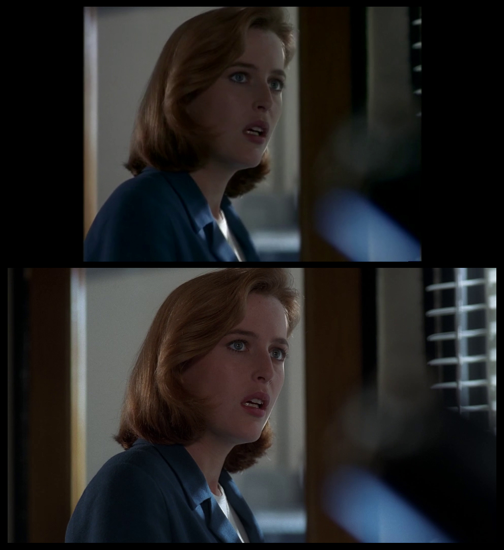 X-Files Blu-ray DVD Comparison 401 4X01 Herrenvolk Screencap