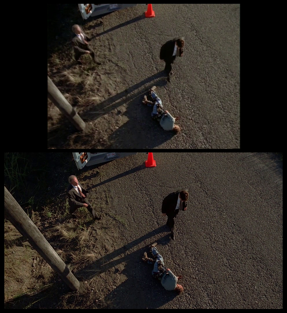 X-Files Blu-ray DVD Comparison 401 4X01 Herrenvolk Screencap