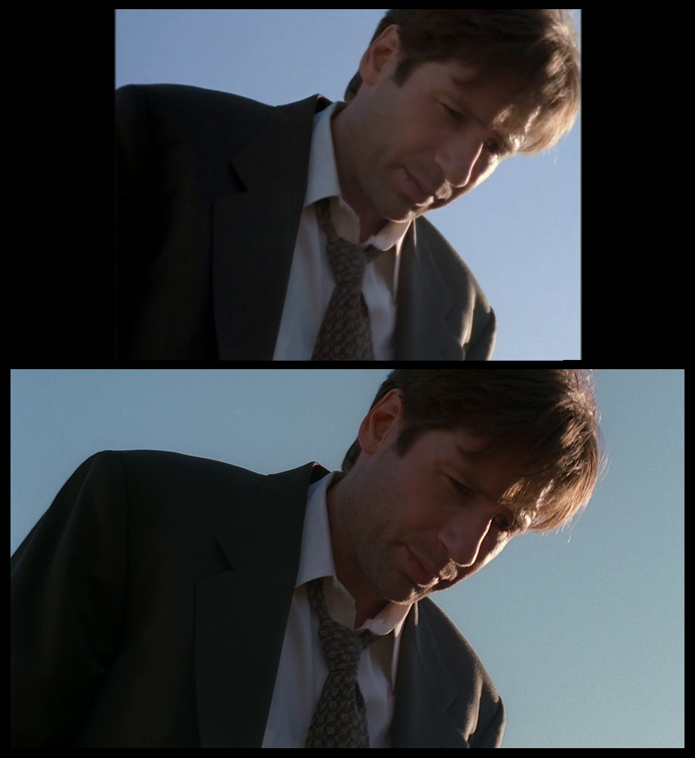 X-Files Blu-ray DVD Comparison 401 4X01 Herrenvolk Screencap