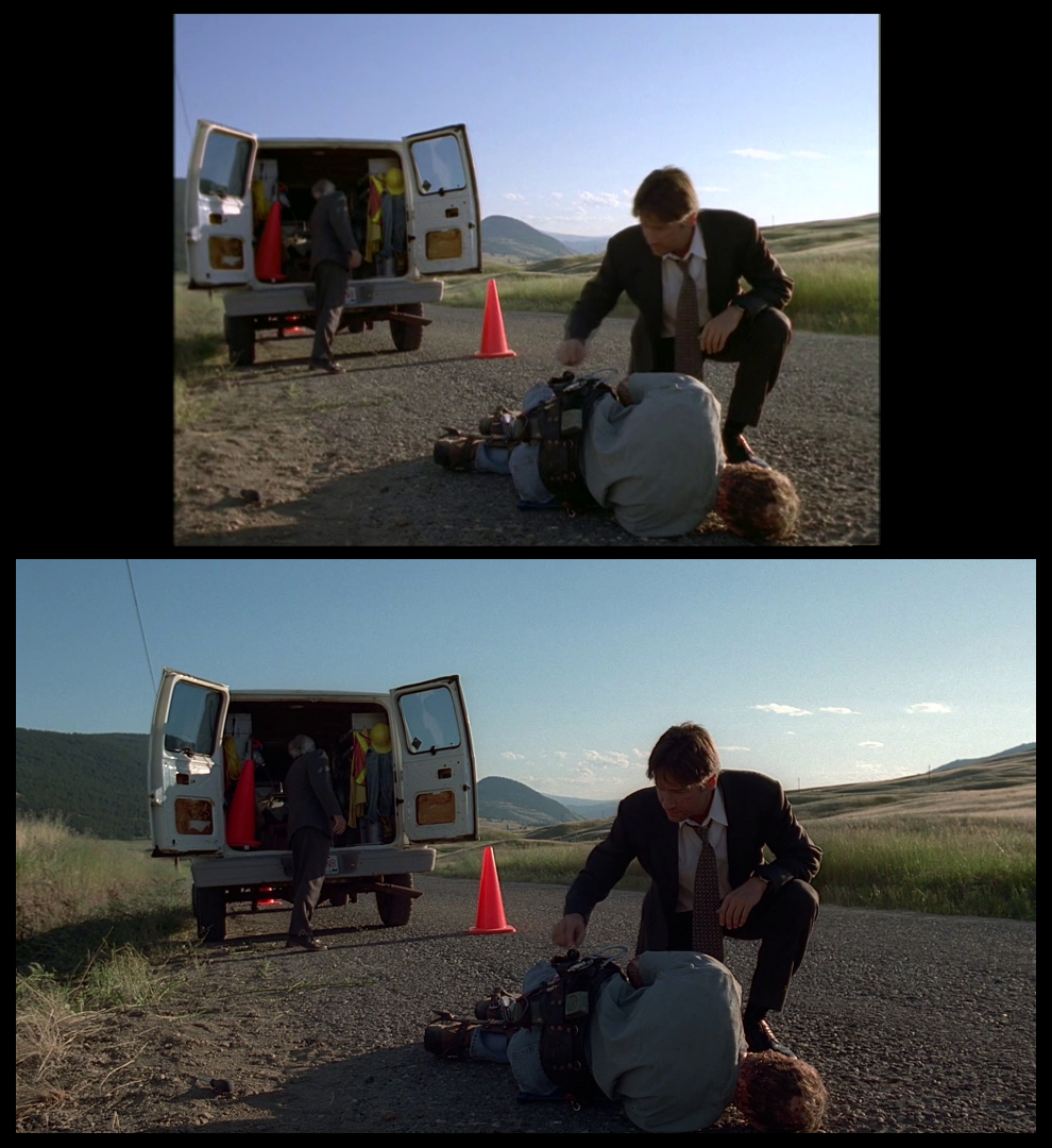 X-Files Blu-ray DVD Comparison 401 4X01 Herrenvolk Screencap
