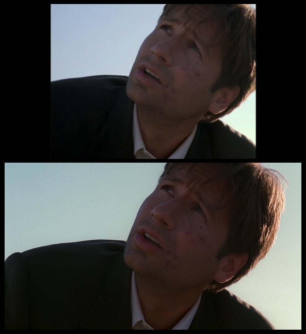 X-Files Blu-ray DVD Comparison 401 4X01 Herrenvolk Screencap