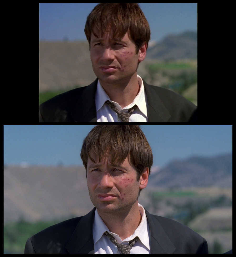 X-Files Blu-ray DVD Comparison 401 4X01 Herrenvolk Screencap