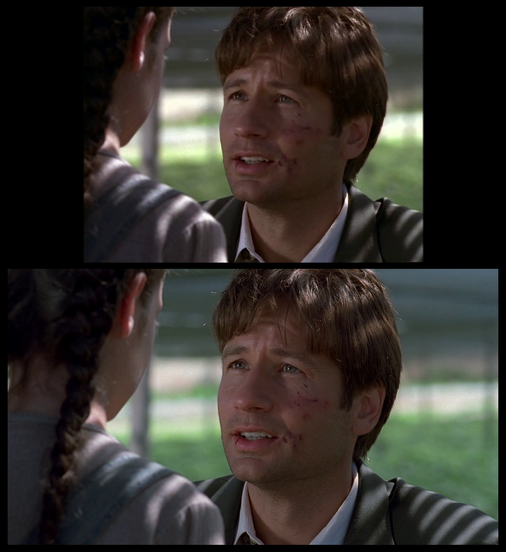 X-Files Blu-ray DVD Comparison 401 4X01 Herrenvolk Screencap