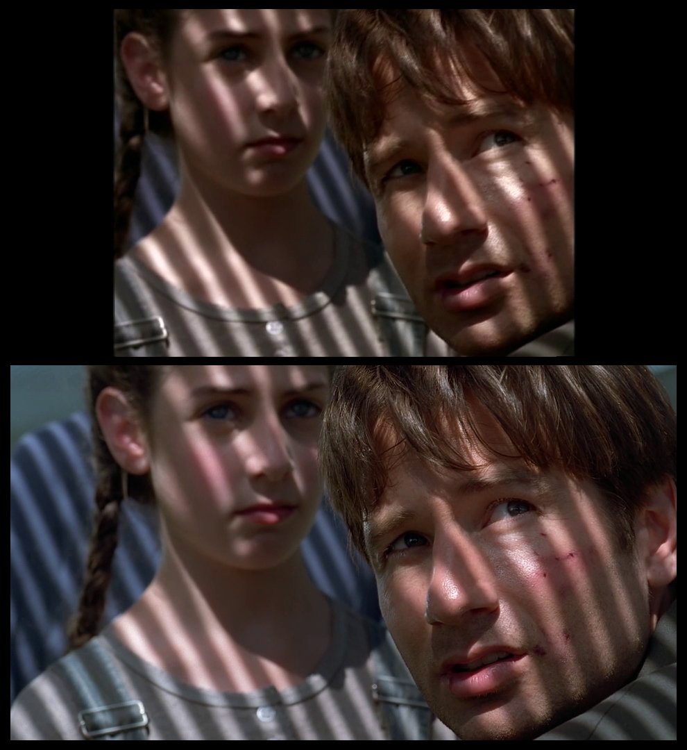 X-Files Blu-ray DVD Comparison 401 4X01 Herrenvolk Screencap