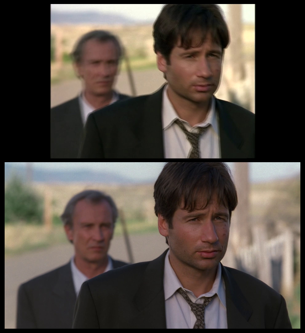 X-Files Blu-ray DVD Comparison 401 4X01 Herrenvolk Screencap