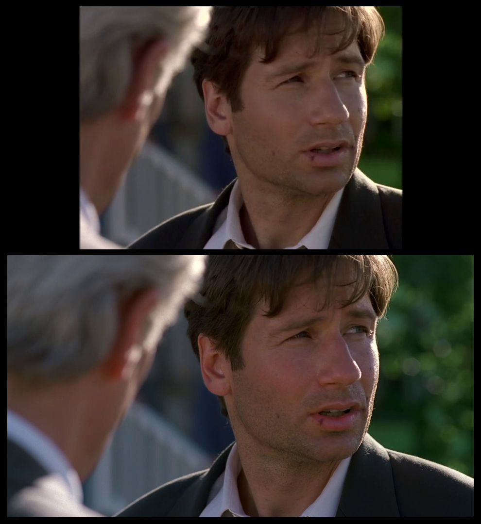 X-Files Blu-ray DVD Comparison 401 4X01 Herrenvolk Screencap
