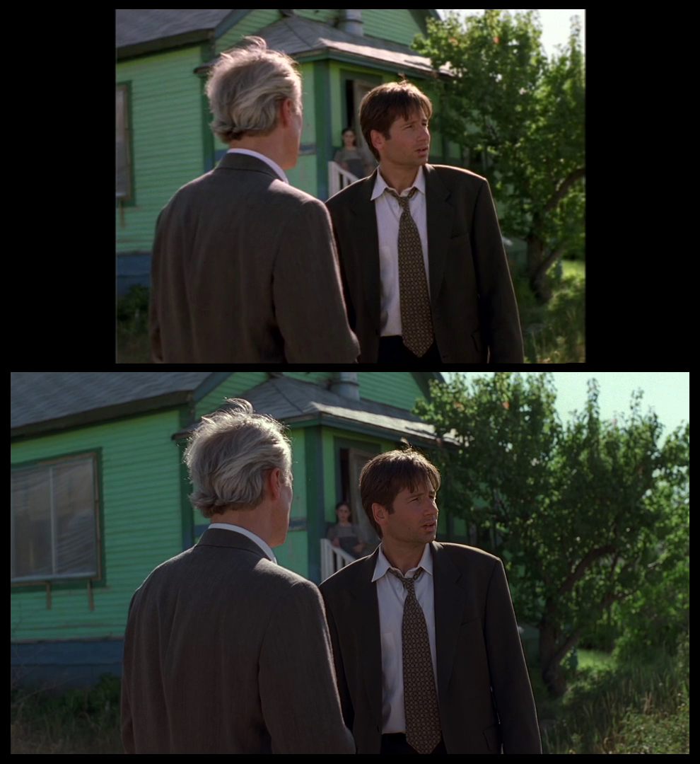 X-Files Blu-ray DVD Comparison 401 4X01 Herrenvolk Screencap