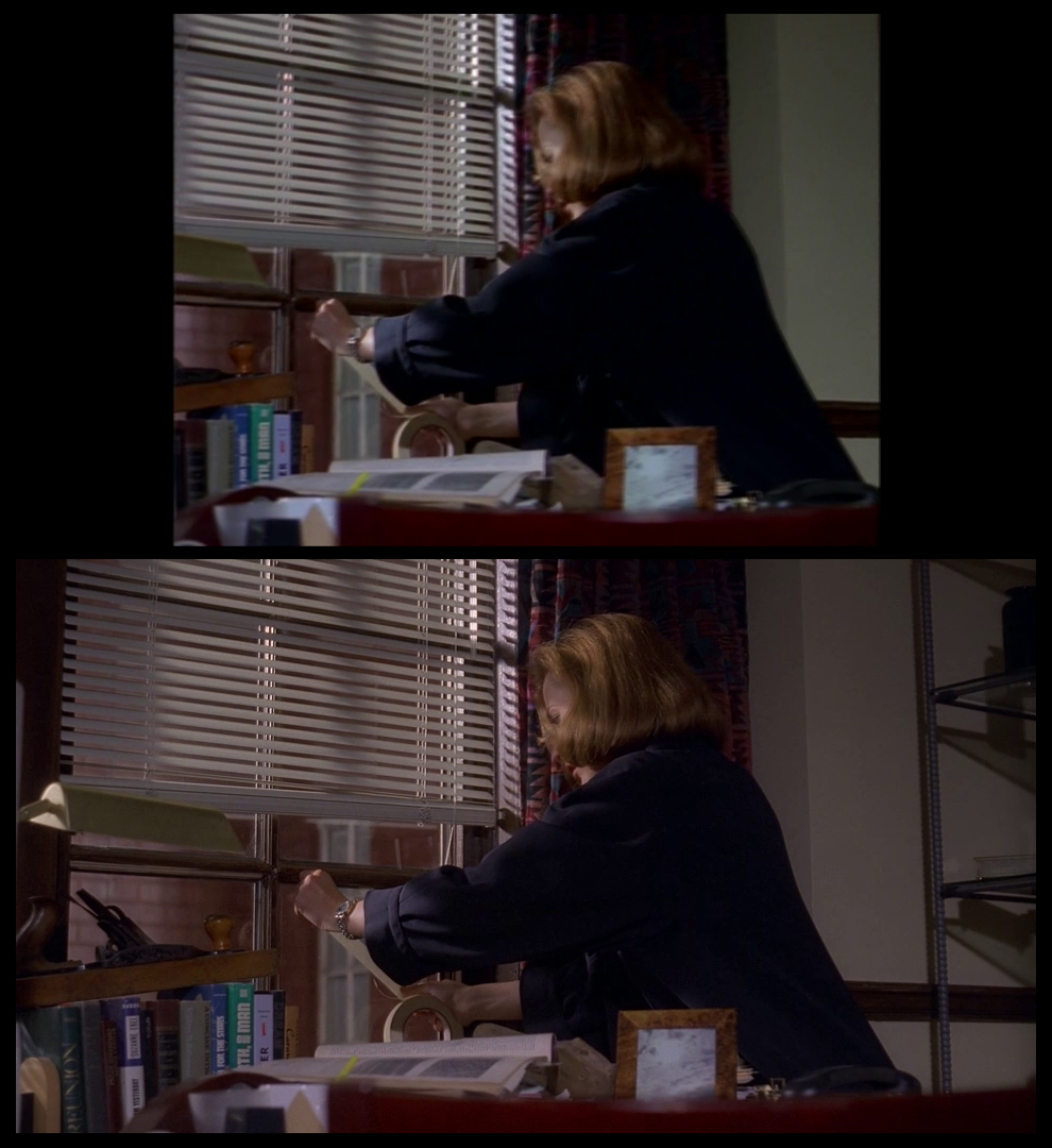 X-Files Blu-ray DVD Comparison 401 4X01 Herrenvolk Screencap