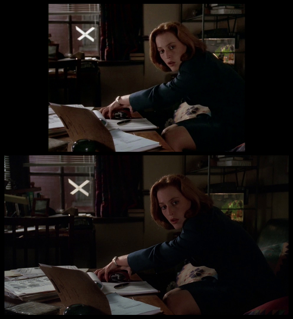 X-Files Blu-ray DVD Comparison 401 4X01 Herrenvolk Screencap