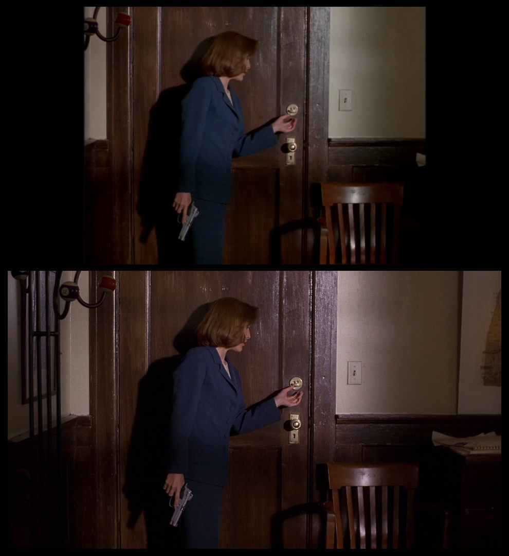 X-Files Blu-ray DVD Comparison 401 4X01 Herrenvolk Screencap