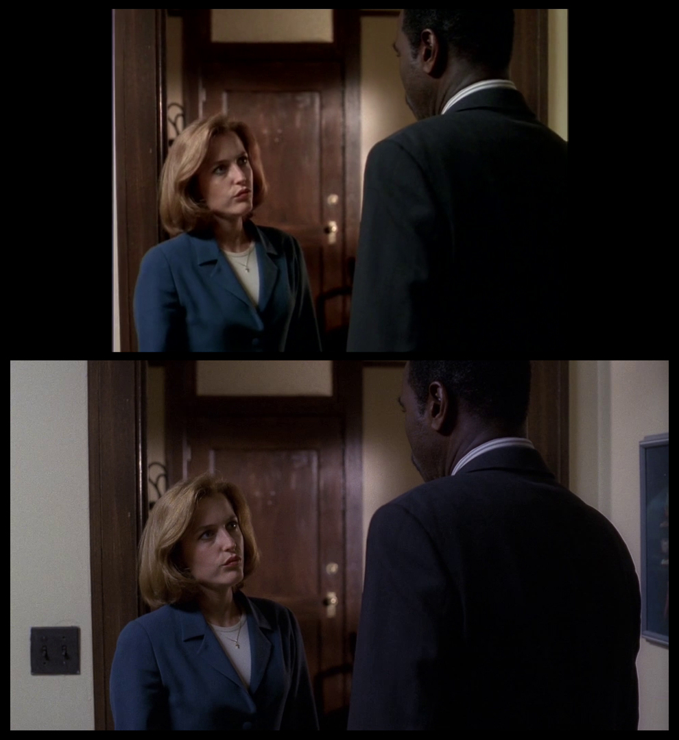 X-Files Blu-ray DVD Comparison 401 4X01 Herrenvolk Screencap