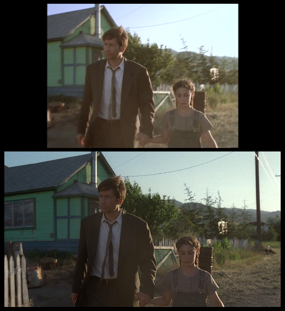 X-Files Blu-ray DVD Comparison 401 4X01 Herrenvolk Screencap